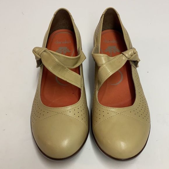 WOMENS DANSKO DEIDRA Tan leather Maryjane comfort EDGE SHOES Size 39/8.5-9 - Picture 4 of 12